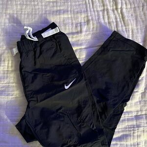 Nike women’s Black Joggers with White Accents
